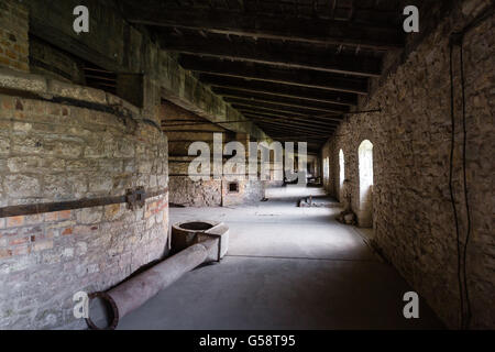 Industrielle Interieur der alten Fabrikgebäude Stockfoto