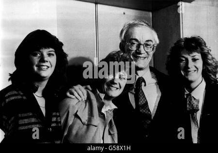 John Stalker und Familie Stockfoto