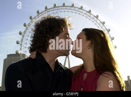 London Eye-Hochzeit Stockfoto