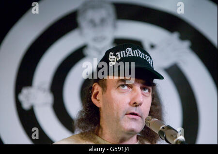 Emmanuel Goldstein, Hauptorganisator der 6. Auflage des Übereinkommens die Hoffnung der Häcker, Adressen das Publikum, 23. Juli 2006, New York City, NY, USA Stockfoto