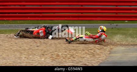 Motorrad - 2012 Hertz British Grand Prix - Tag zwei - Qualifikation - Moto GP - Silverstone Stockfoto