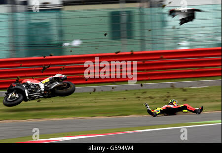 Motorrad - 2012 Hertz British Grand Prix - Tag zwei - Qualifikation - Moto GP - Silverstone Stockfoto