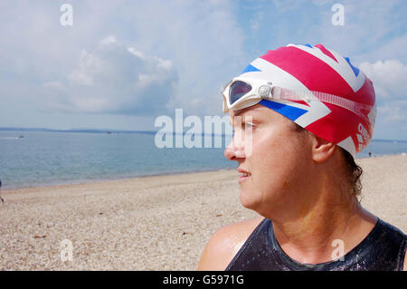 Ausdauer-Schwimmer neuestes Abenteuer Stockfoto