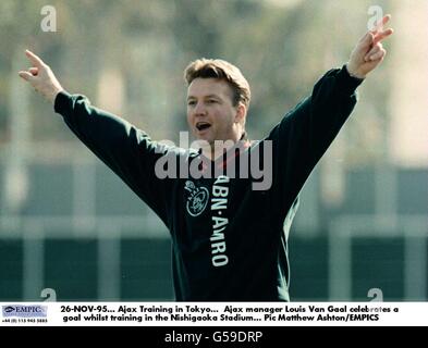 Toyota Cup, Tokyo, Japan - Ajax V Gremio - Ajax Ausbildung im Nishigaoka Stadion, Kita-Ku, Tokya. Stockfoto