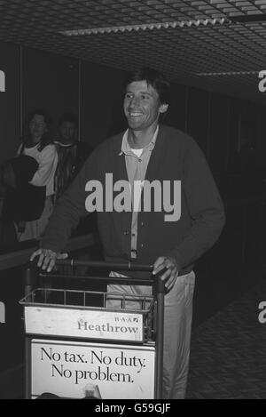 Leichtathletik - Sebastian Coe - Heathrow Flughafen Stockfoto