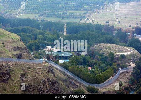 Hamat Gader, Luftaufnahme, Israel Stockfoto