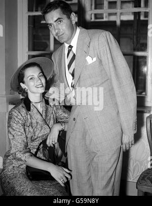 Unterhaltung - Tyrone Power und Linda Christian - Coliseum, London Stockfoto