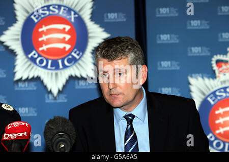 Dreharbeiten in Clacton Stockfoto