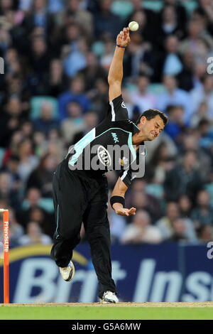 Cricket - Friends Life T20 - South Group - Surrey Lions / Middlesex Panthers - Kia Oval. Zander de Bruyn, Surrey Lions Stockfoto