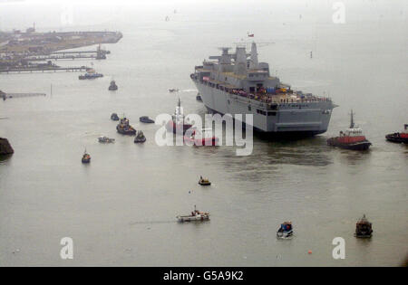 HMS Albion von Princess Royal ins Leben gerufen Stockfoto