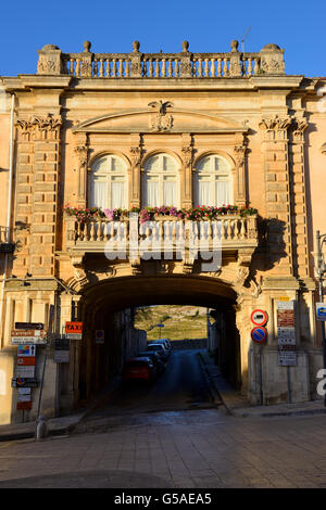 Piazza Duomo in Ragusa Ibla, Sizilien, Italien Stockfoto