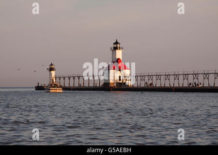 St Joseph Leuchtturm bei Sonnenaufgang Stockfoto