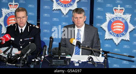 Dreharbeiten in Clacton Stockfoto