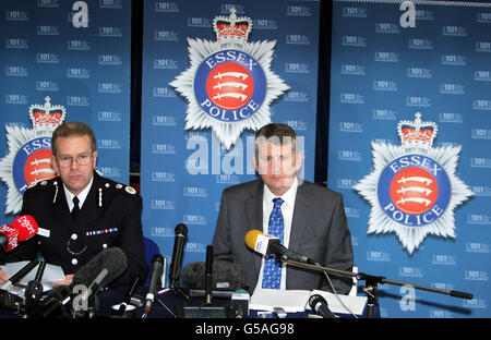 Dreharbeiten in Clacton Stockfoto