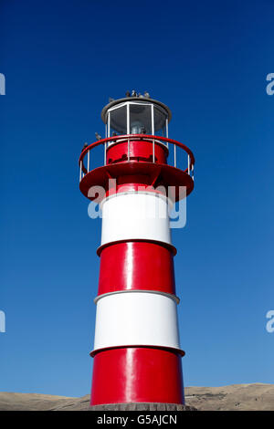 Titikaka Leuchtturm, Marina, Puno Hafen, Stadt Puno, Titicacasee, Peru Stockfoto