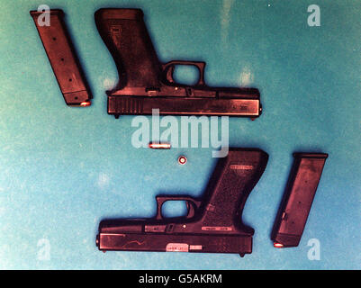 Glock 17 9mm Pistole Laden selbst Stockfoto