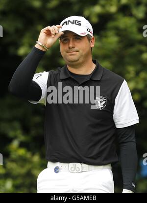 Der englische Matthew Baldwin am zweiten Tag der Open Championship 2012 im Royal Lytham & St. Annes Golf Club, Lytham & St. Annes Stockfoto