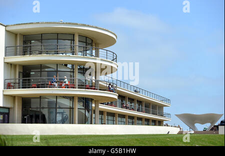 De La Warr Pavilion, Bexhill, East Sussex, entworfen von Erich Mendelsohn und Serge Chermayeff und 1935 errichtet Stockfoto