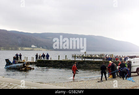 Coniston Water 'Bluebird' Erholung Stockfoto