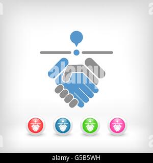 Stimmen Standort-Symbol Stock Vektor