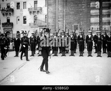 PRINCE OF WALES IN MALTA: 1921 Stockfoto