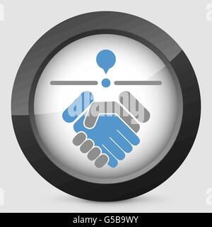 Stimmen Standort-Symbol Stock Vektor