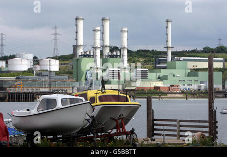 General Stock - Nordirland. Kraftwerk Ballylumford, Larne Co Antrim Stockfoto