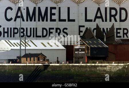 Werft Cammell Laird Stockfoto