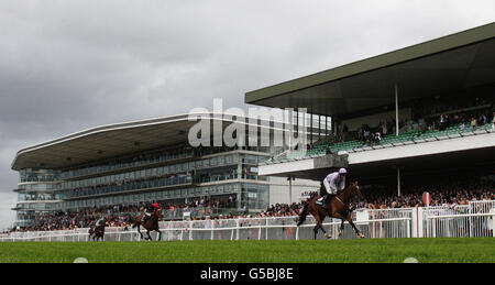 Horse Racing - 2012 Galway Sommerfest - Guinness Galway Hurdle Handicap Tag - Galway Rennbahn Stockfoto