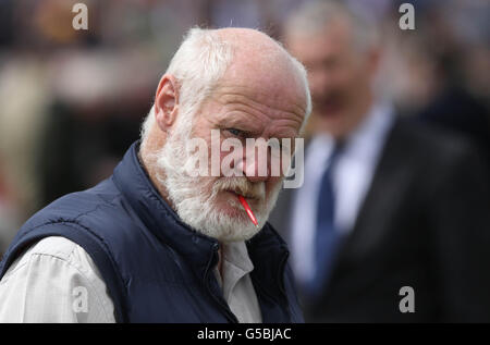 Trainer John lange vor dem Perfect Pint Anfängertreffen während des Guinness Galway Hurdle Handicap Day des Galway Summer Festivals auf der Galway Racecourse, Ballybrit. Stockfoto