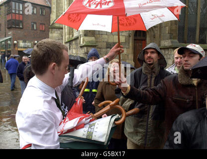 Jorvik Center Feiertag Besucher Stockfoto