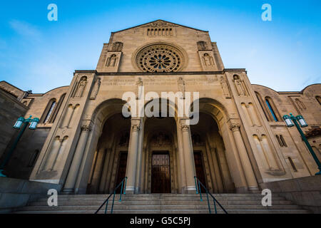 Die Basilica des nationalen Schreins der Unbefleckten Empfängnis in Washington, DC. Stockfoto