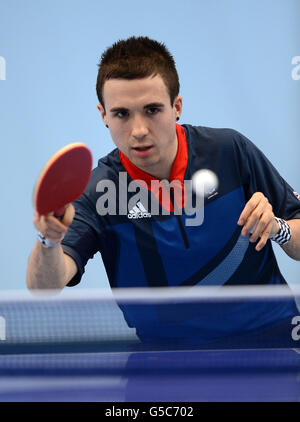 Paralympics - Team GB Athleten - Bad Sport Berufsbildungsdorf Stockfoto