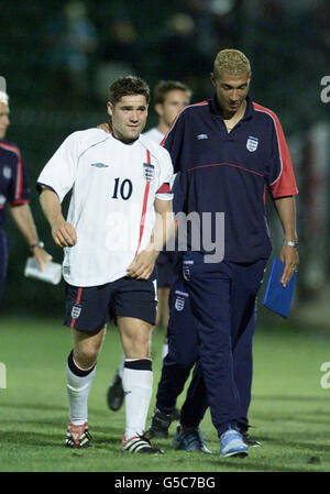 Griechenland / England u-21 Stockfoto