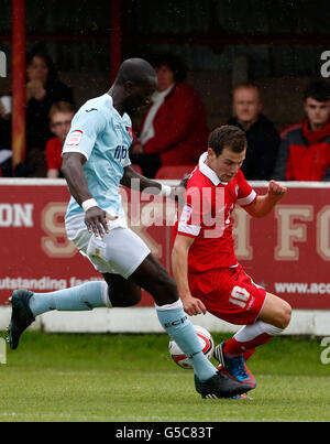 Fußball - Npower Football League Two - Accrington Stanley V Exeter City - The Crown Ground Stockfoto