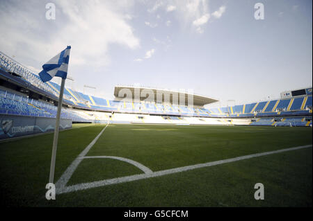 Ein allgemeiner Blick auf das La Rosaleda Stadion, Heimstadion des CF Málaga Stockfoto