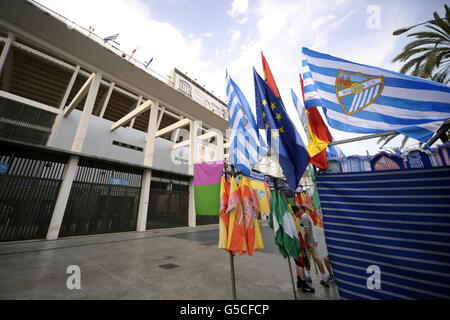 Fußball - vor der Saison freundlich - Malaga CF gegen Everton - La Rosaleda Stadium. Eine allgemeine Ansicht des Stadions La Rosaleda, Heimat des CF Malaga Stockfoto