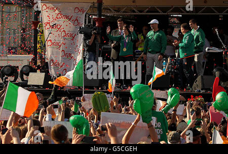 Olympischen Spiele in London - Irland-Team-Heimkehr Stockfoto