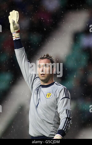 Fußball - International Challenge Match - Schottland / Australien - Easter Road. Allan McGregor, Torhüter in Schottland Stockfoto