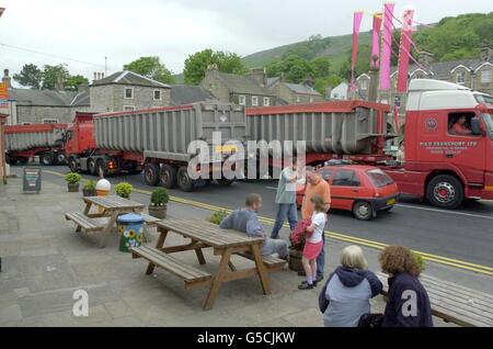 Maul- und Klauenseuche Stockfoto