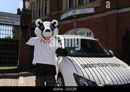 Fußball - Barclays Premier League - Fulham gegen Norwich City - Craven Cottage Stockfoto