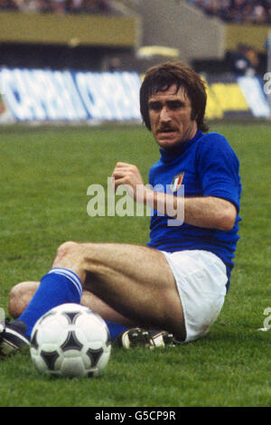 Fußball - FIFA Fußball-Weltmeisterschaft Argentinien 1978 - Spiel auf dem dritten Platz - Brasilien gegen Italien - Estadio Monumental, Buenos Aires. Aldo Maldera, Italien. Stockfoto