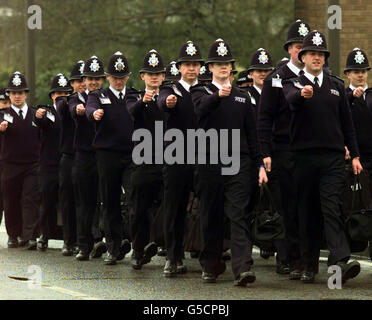 Hendon Polizei Rekruten Stockfoto