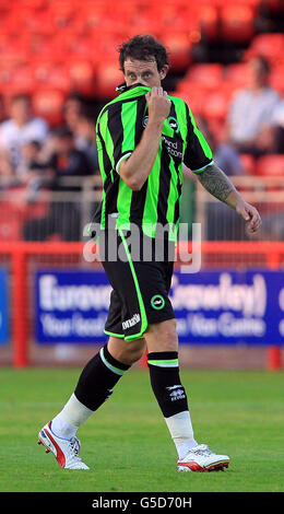 Fußball - Pre Season freundlich - Crawley Town V Brighton & Hove Albion - Broadfield Stadium Stockfoto