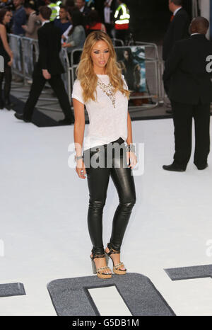 Lauren Pope kommt zur britischen Premiere von Total Recall im Vue West End in London. DRÜCKEN Sie VERBANDSFOTO. Bilddatum: Donnerstag, 16. August 2012. Bildnachweis sollte lauten: Rick Findler/PA Wire Stockfoto