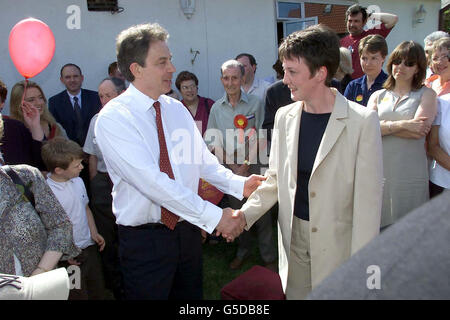 Somerset Blair Pub Wahlen 2001 Stockfoto