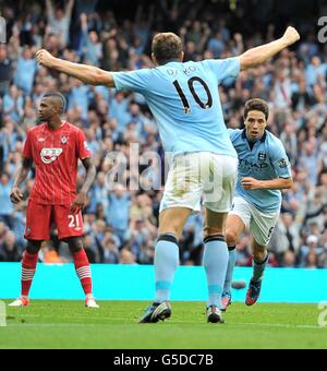 Fußball - Barclays Premier League - Manchester City V Southampton - Etihad Stadium Stockfoto