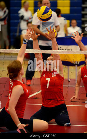 Paralympics - Team GB Athleten - Bad Sport Berufsbildungsdorf Stockfoto