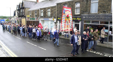 Gorseinon Corus Arbeitnehmer Stockfoto