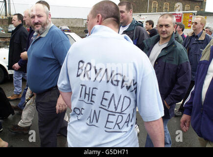 Gorseinon Corus Arbeitnehmer Stockfoto